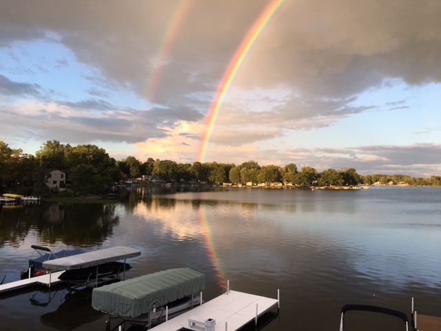 Double Rainbow over Webster Lake